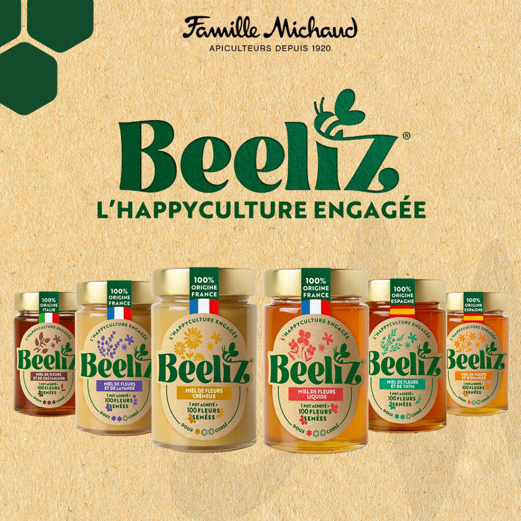 Beeliz<sup>®</sup> : la marque de miel qui envoie du pollen !
